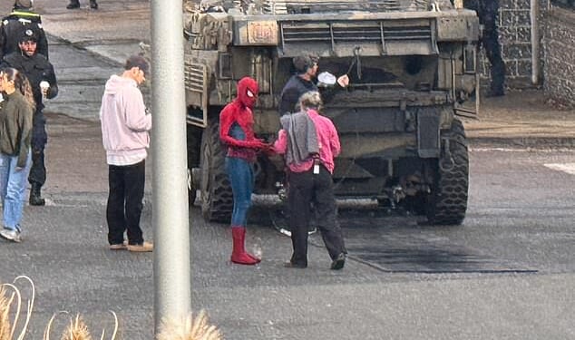 Basingstoke was transformed into New York City this weekend as Tom Holland came to town to film the latest instalment of the blockbuster Spider-Man series