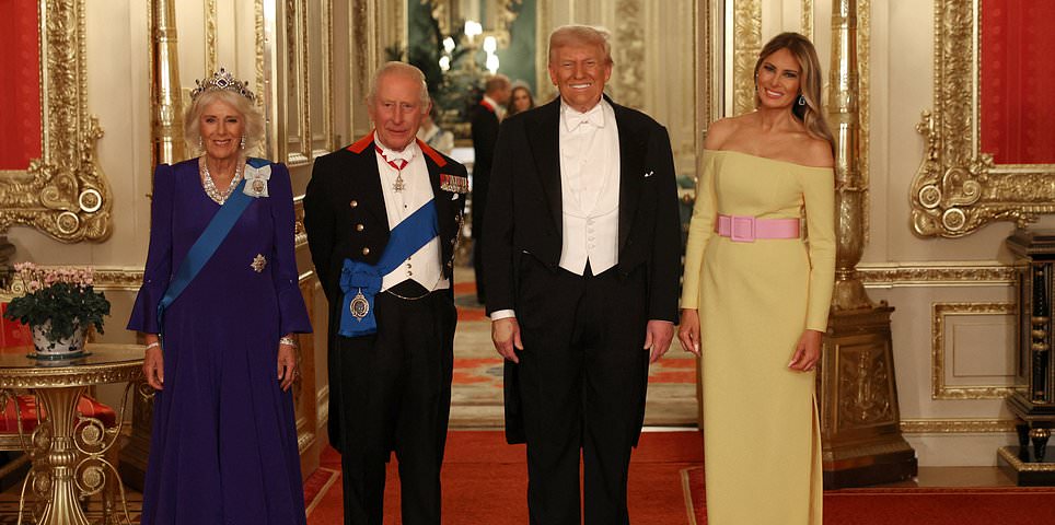 Trump and Melania wow at state banquet as King Charles and Queen Camilla roll out the red carpet: Recap
