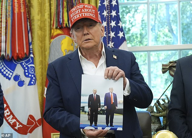 Donald Trump appeared to react angrily to clips of India Prime Minister Narendra Modi and Russian President Vladimir Putin holding hand at an anti-NATO summit in China
