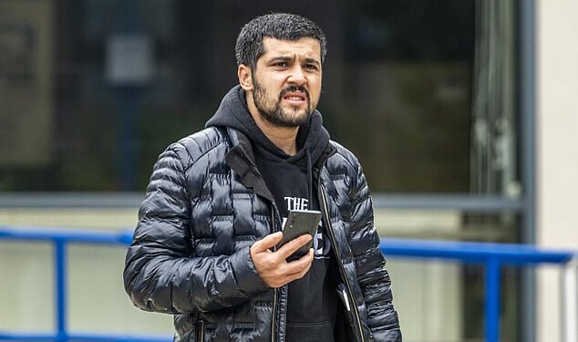 Halil Dal, 30, was caught on CCTV smashing the glass bottle against a wall outside the Camel nightclub in Bournemouth, Dorset last December before attacking a man