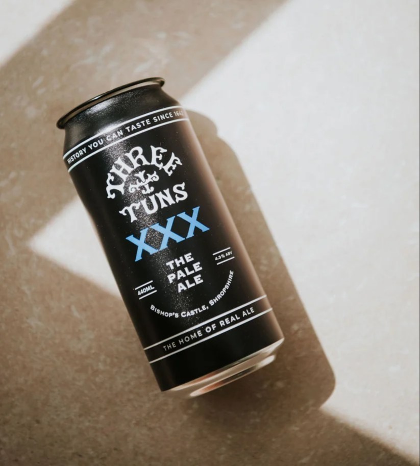 Can of Three Tuns Brewery XXX Pale Ale.