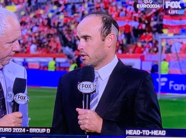 He received plenty of attention last eyar wehn he debuted a new hairstyle as a pundit