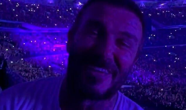 VIctoria Beckham sent Spice Girls fans into a tizz on Sunday night as she admitted she was 'tempted' by a reunion on the final night of Oasis' reunion tour