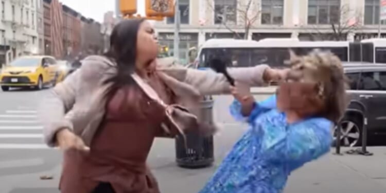 Brianna Rivers was filmed apparently punching pro-life activist Savannah Craven Antao in New York City, as shown by footage from pro-life group Live Action posted to social media on Apr. 4, 2025.
