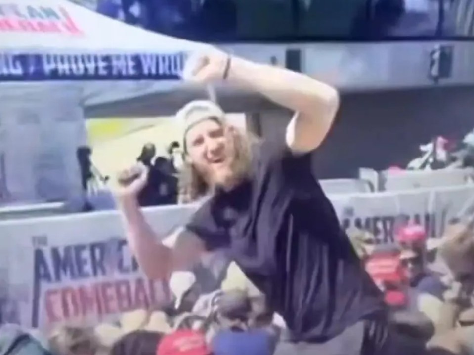 Man celebrating enthusiastically.