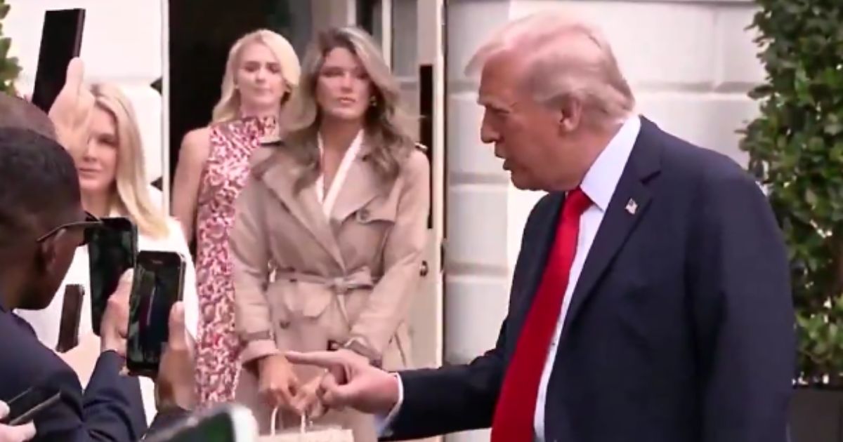 On Sunday, a reporter asked President Donald Trump, right, why he was going to war with Chicago, but she was promptly shut down by the president, who reminded her it was a war on crime.