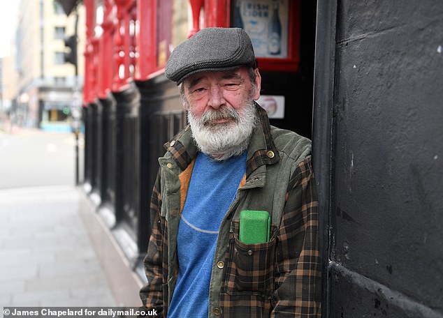 Stewart Smith, 67, (pictured) says he regularly sees drug use in the open outside the shops and bars in Govanhill as well as Glasgow centre