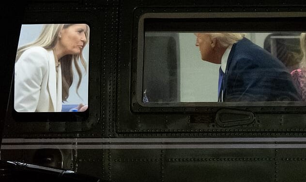 Donald and Melania Trump were caught having an animated conversation on Marine One. An expert has revealed that they believe it was not a row, as some critics have claimed