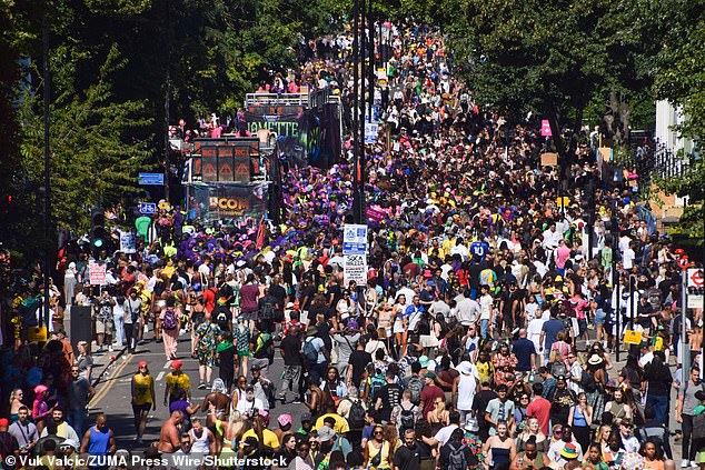 There were 423 arrests over the two days of Notting Hill Carnival last month
