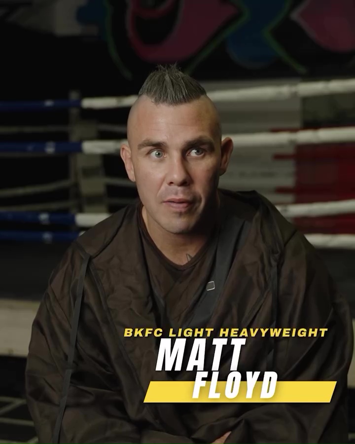 Matt Floyd promoting his bare-knuckle boxing event.