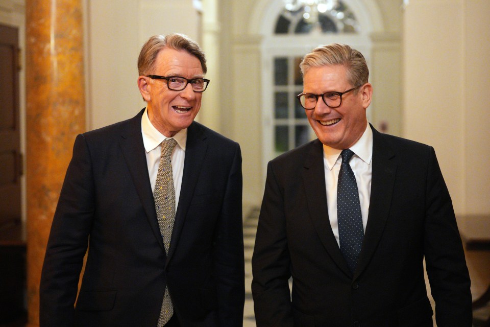 British Prime Minister Keir Starmer and Peter Mandelson in Washington, DC.