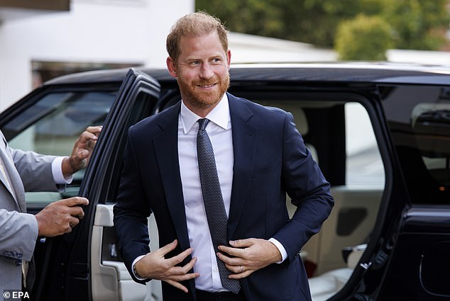 Prince Harry arrives at the WellChild Awards at the Royal Lancaster hotel in London