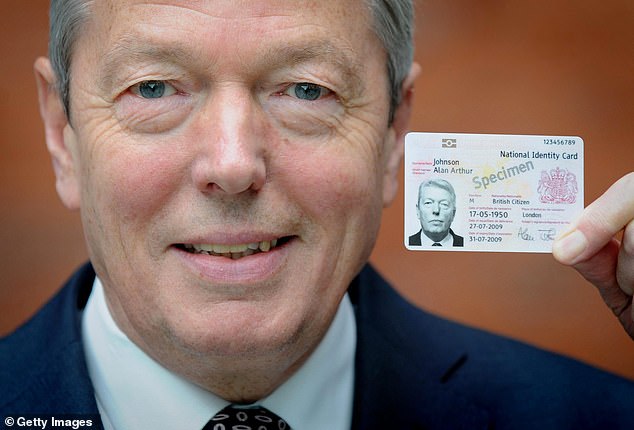 Labour's Alan Johnson was home secretary when the previous scheme went live, offering the cards to volunteers for £30
