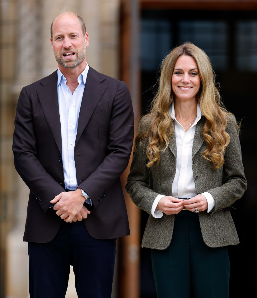 Prince William and Princess Catherine smiling.