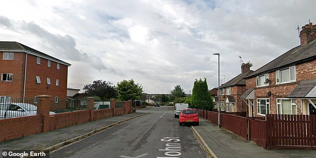 Kevin Weetman, 34, and Kylie Maynard, 37, have both been charged with arson, two counts of murder, and conspiring to murder (General view of South John Street)