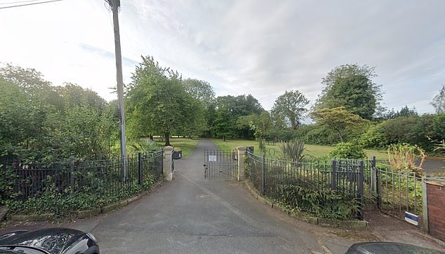 The incident reportedly took place at around 9.30pm on Tuesday, September 9, in Heaton Mersey Park, Stockport (pictured)