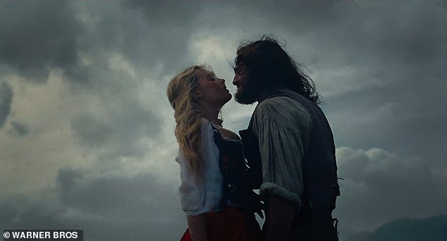 Margot and Jacob's characters are seen getting steamy in the teaser for the controversial film