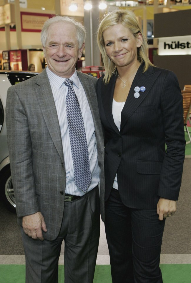 Johnny Ball and daughter Zoe Ball at the Daily Mail Ideal Home Show.
