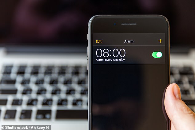 If you scroll through the 24-hour clock while setting an alarm, it looks like you are spinning a wheel. In reality, you are actually looking through a very long list