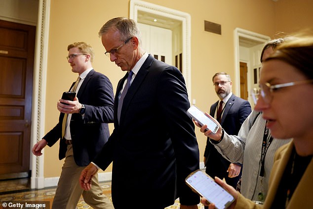 Thune scheduled a vote on the GOP-authored CR for Tuesday evening