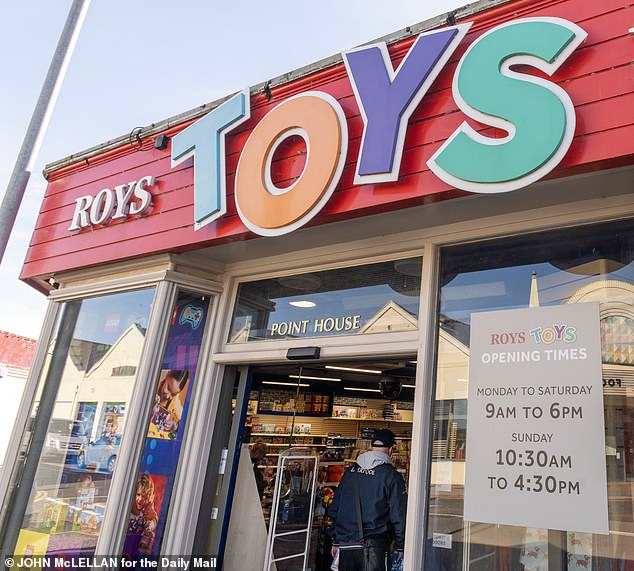There is even a toy shop (pictured) that the owner said he was tempted to call Roys R Us