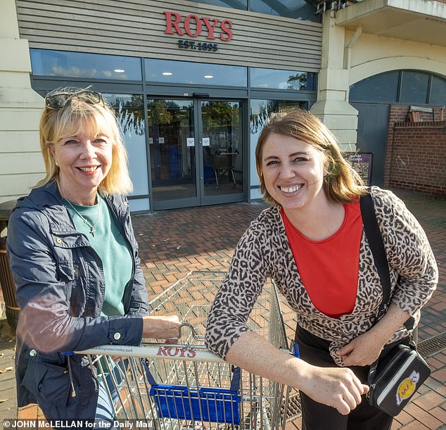 NHS workers Kim, 65, (left) and her daughter Laura, 40, are both fans of Roys