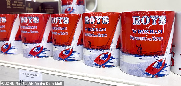 Shoppers can also get their hands on a selection of Roys-branded mugs for yachts