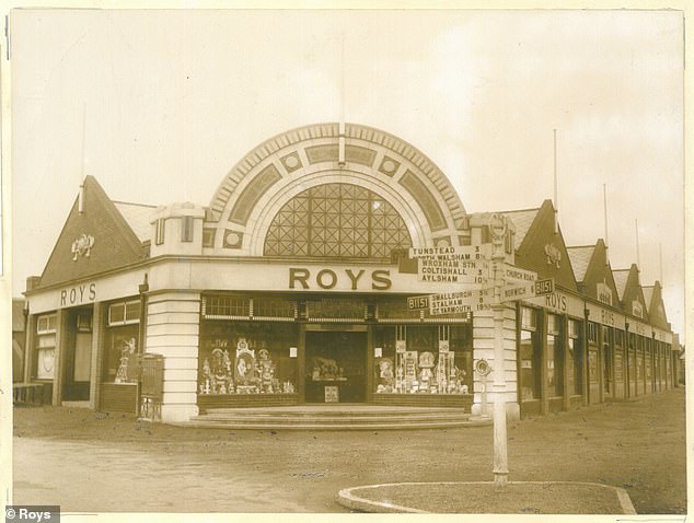 This is what the entrance to Roys Food Hall looked like in around the 1930s