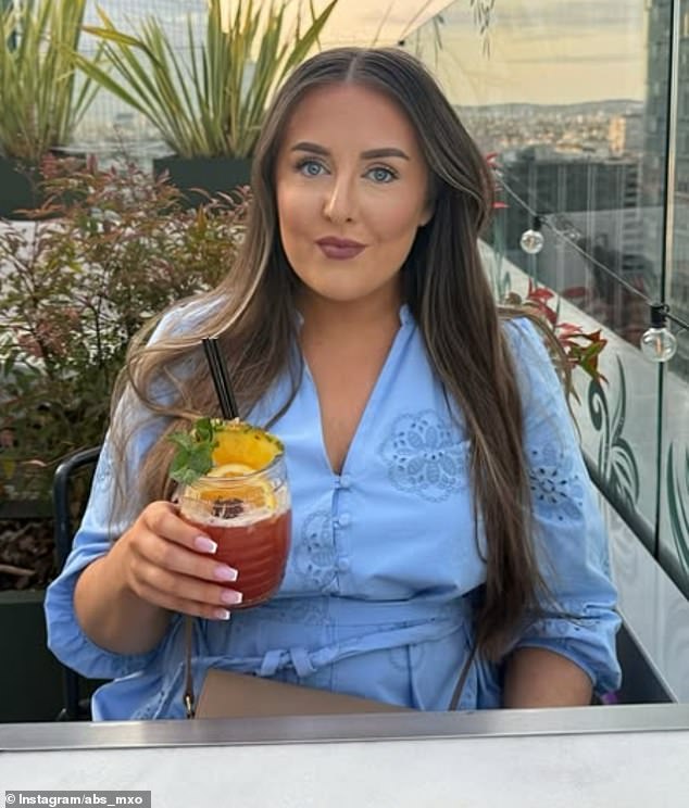 Former police officer Abi McMahon was 21 when she met Mr Mitchell in a bar