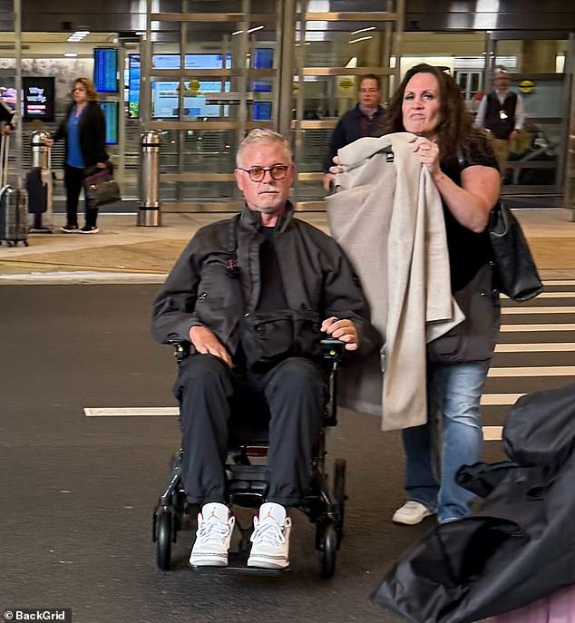 Dane's condition showed how much the disease had progressed in a matter of months, three months after the Grey's Anatomy star previously revealed he was 'worried about my legs'