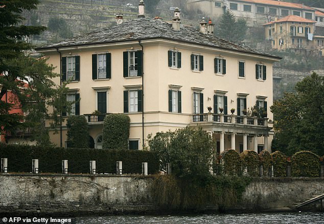 Pictured: George and Amal's Italian home, Villa Oleandra. The couple have an impressive real estate portfolio and own multiple homes around the country