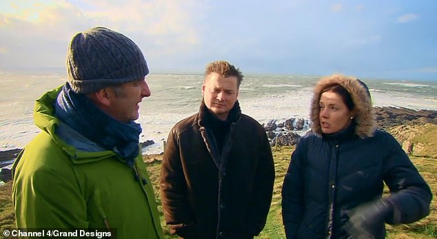 Edward Short on Grand Designs with his wife Hazel at Chesil Cliff House in Devon