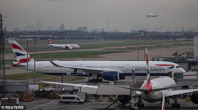 Oficers say the took the first of eight calls to the fire at 9.04am this morning and sent crews from Heathrow, Hayes and Feltham fire stations to the scene (file image)