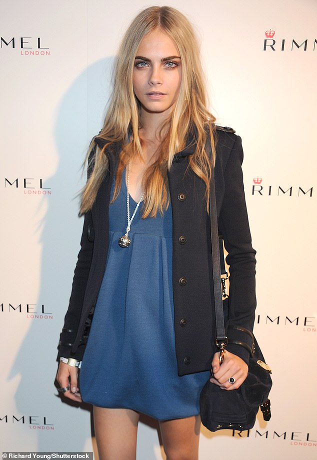 Cara wasn't discovered until her late teens, when she was spotted in 2009 aged 17 by Storm founder Sarah Doukas, who famously discovered Kate Moss (seen in 2011)