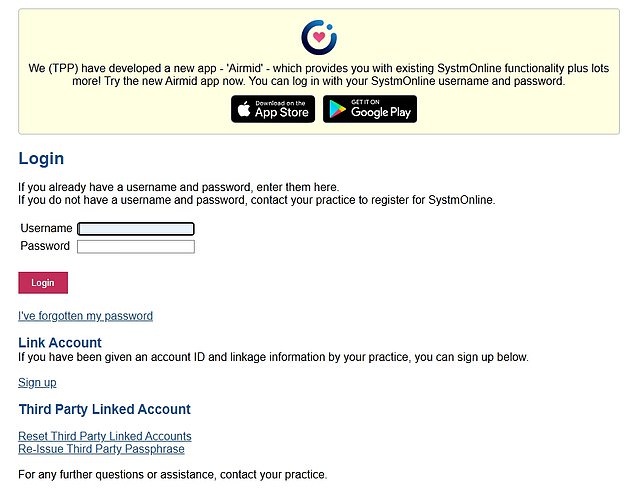 GP practices use a variety of different digital platforms to handle appointments, such as Airmid (above)