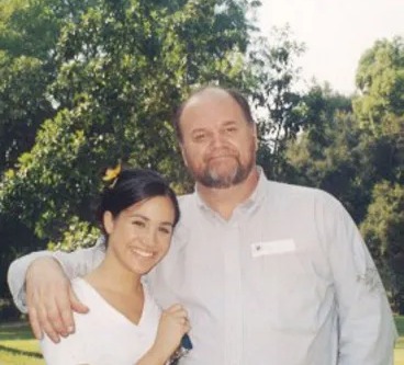 Meghan Markle and Thomas Markle.