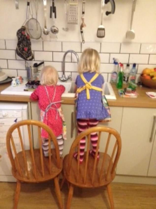 When her girls were younger, a typical day involved playing board games and building jigsaws, dressing up and role-playing