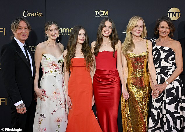 Nicole has requested to become the primary residential parent of her daughters Sunday Rose, 17, and Faith Margaret, 14, (seen second and third left in 2024), amid their divorce