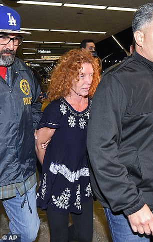 She was later hauled back in handcuffs with Couch in December 2015