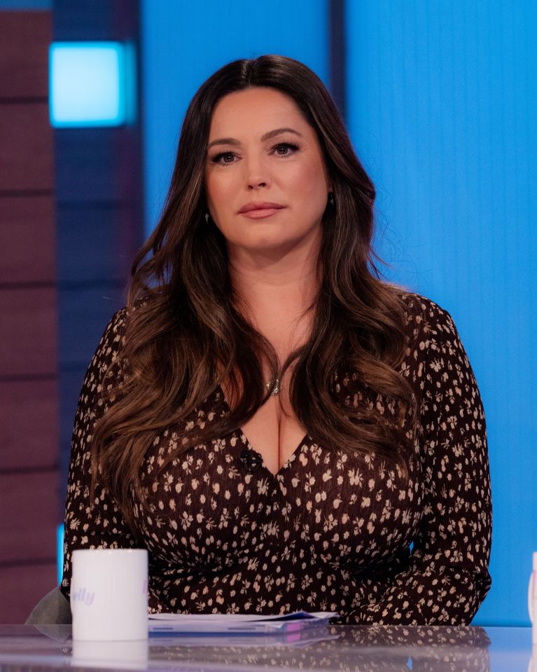 Kelly Brook on the TV show 'Loose Women'.