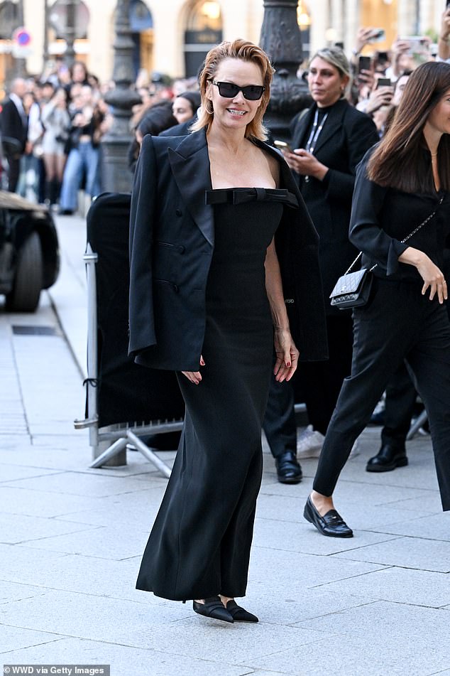 Pamela Anderson displayed her bold new hairstyle unveiling her choppy red bob earlier this week, as she headed to the show