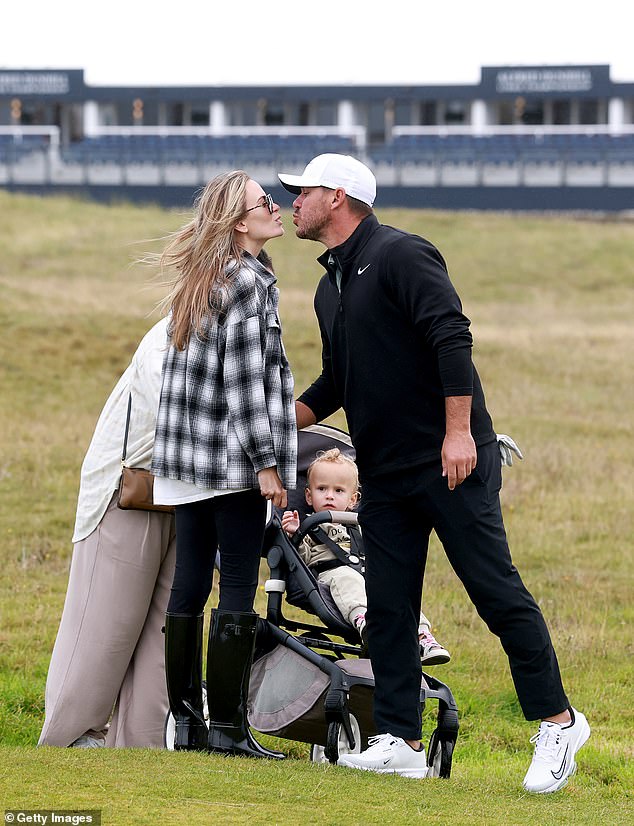 The Georgia native was spotted supporting her husband at the Alfred Dunhill Links last week