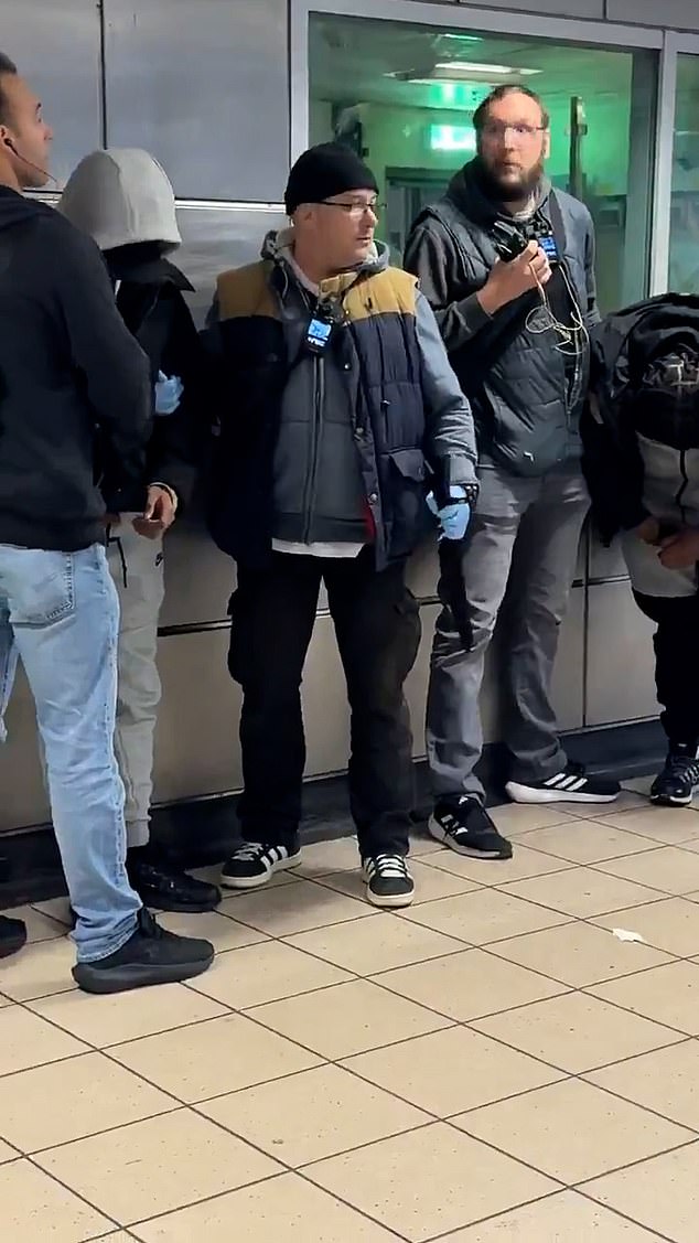 British Transport Police (BTP) arrested the two youths after discovering the terrifying blades