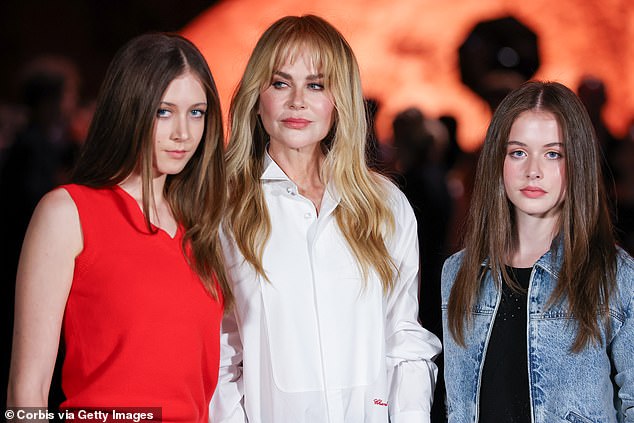 Nicole and her children appeared to brush off the ongoing drama in Paris on Monday evening