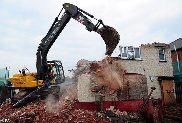 The family home where the horrific blaze claimed six lives was demolished in September 2013