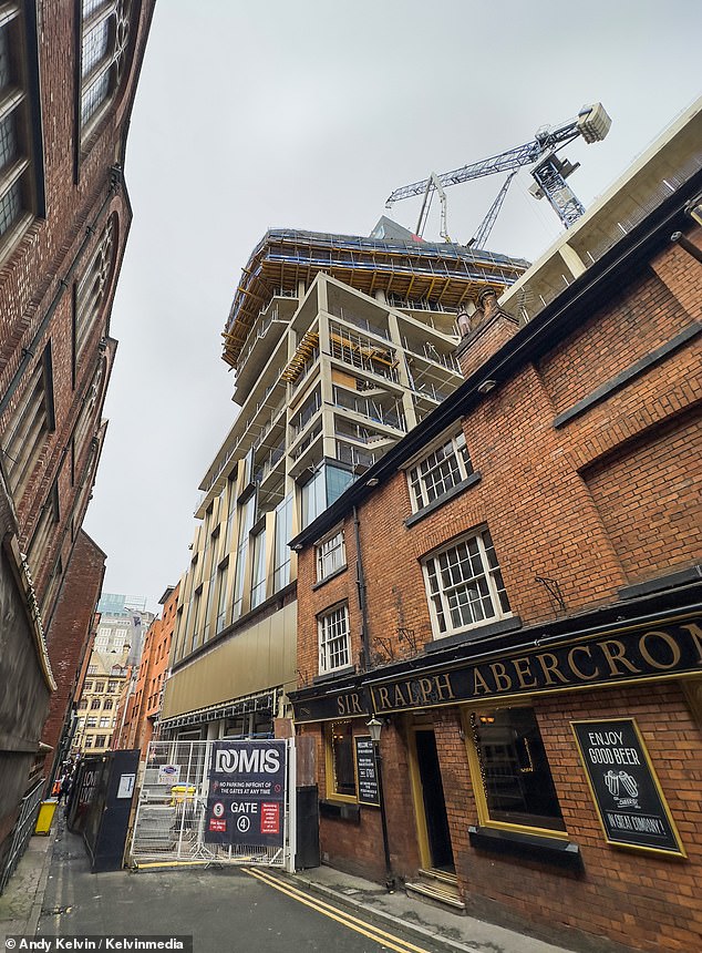 No.2 St Michaels on Jacksons Row in Manchester City centre which is under construction by Gary Neville's company