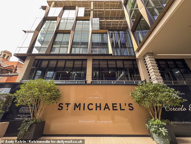 But construction workers who had been flying the flag at his St Michael's office re-development site in Bootle Street, Manchester, were outraged by his intervention