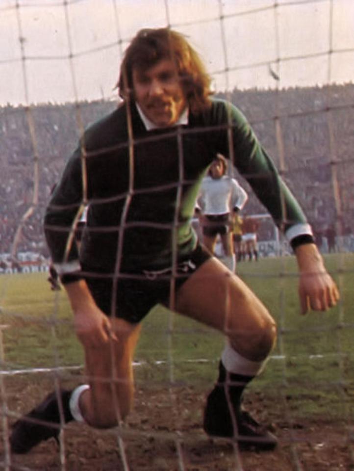 Lamberto Boranga in a football uniform on a field.