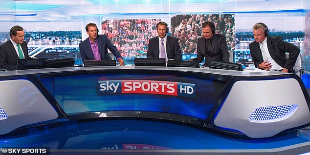 Le Tissier (second left) was among pundits who were let go by Sky Sports in August 2020