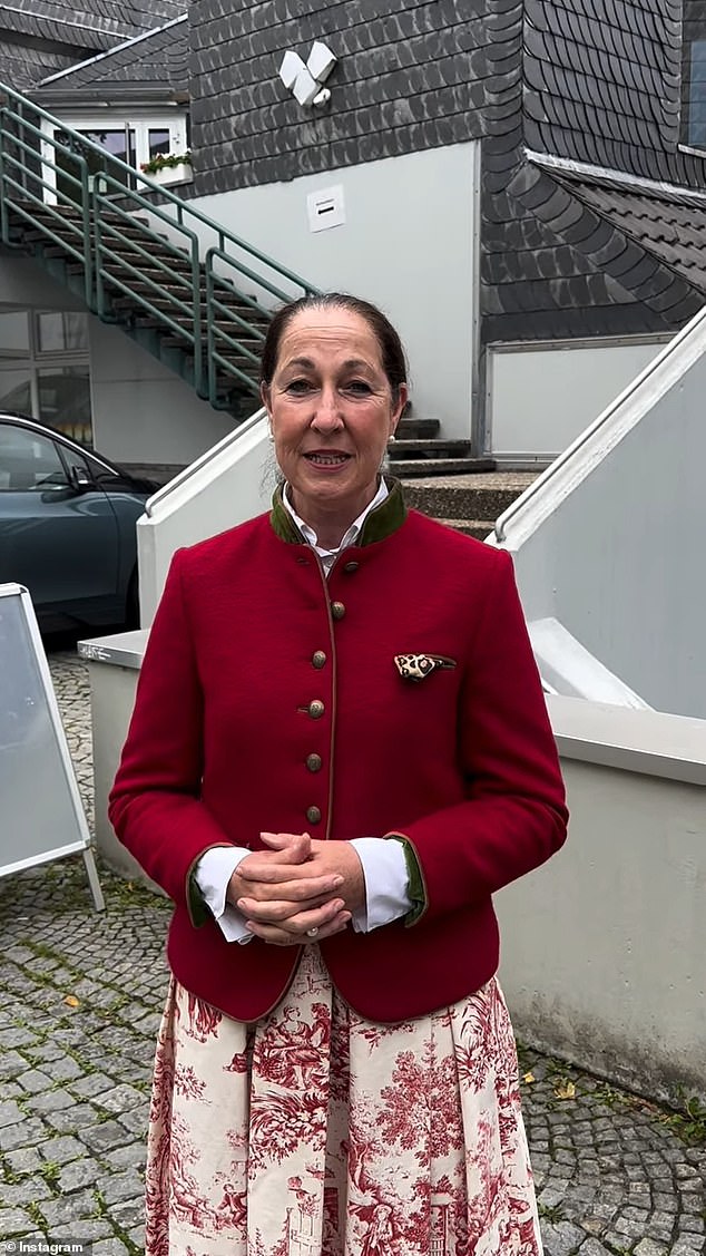 Iris Stalzer, 57, was found seriously injured by her son in her apartment in Herdecke-Herrentisch on Tuesday, according to German outlet Bild